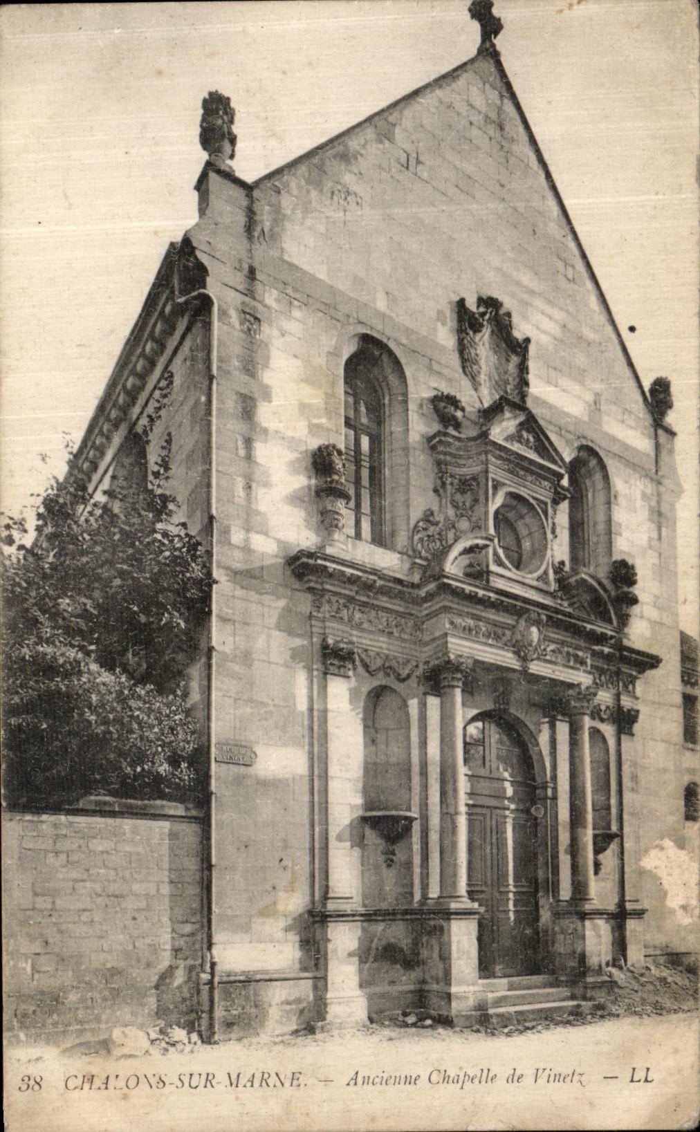 Antike Ansichtskarte Chalons Sur Marne Alte Kapelle von Vinetz