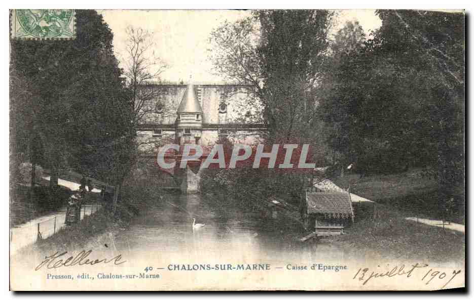 CPA Chalons Sur Marne Caisse d Epargne