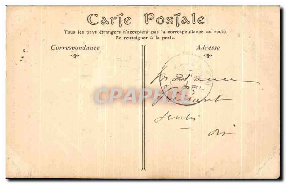 CPA Chalons Sur Marne Square de La Cathedrale Gloria Victis — Verso