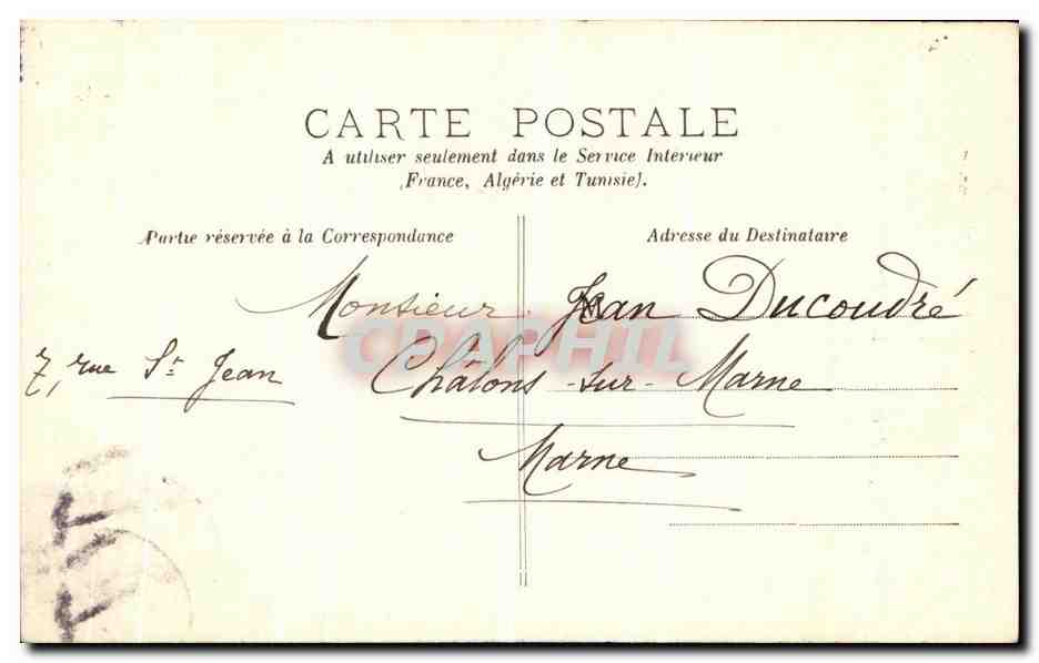 CPA Chalons Sur Marne Abside de l Eglise Saint Loup — Rückseite