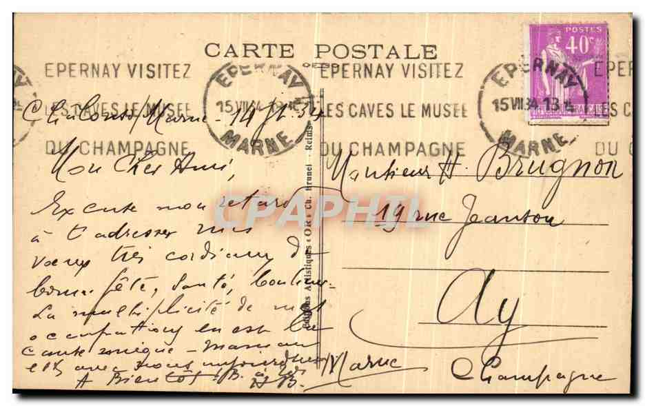 CPA Chalons Sur Marne Eglise Saint Celpia — Reverso