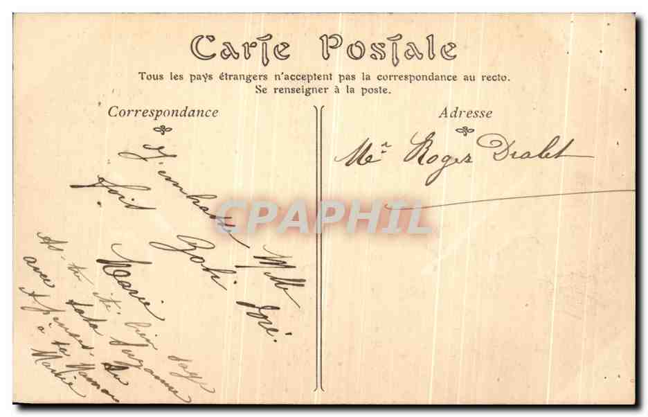 CPA Chalons Sur Marne Le Jardin du Jard et la Caisse d Epargne — Rückseite