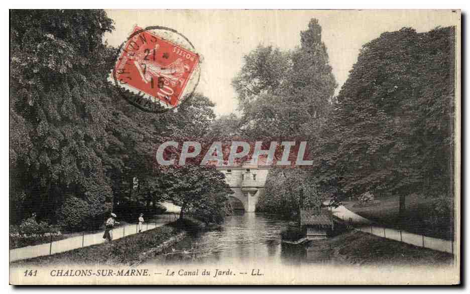 CPA Chalons Sur Marne Le Canal du Jarde