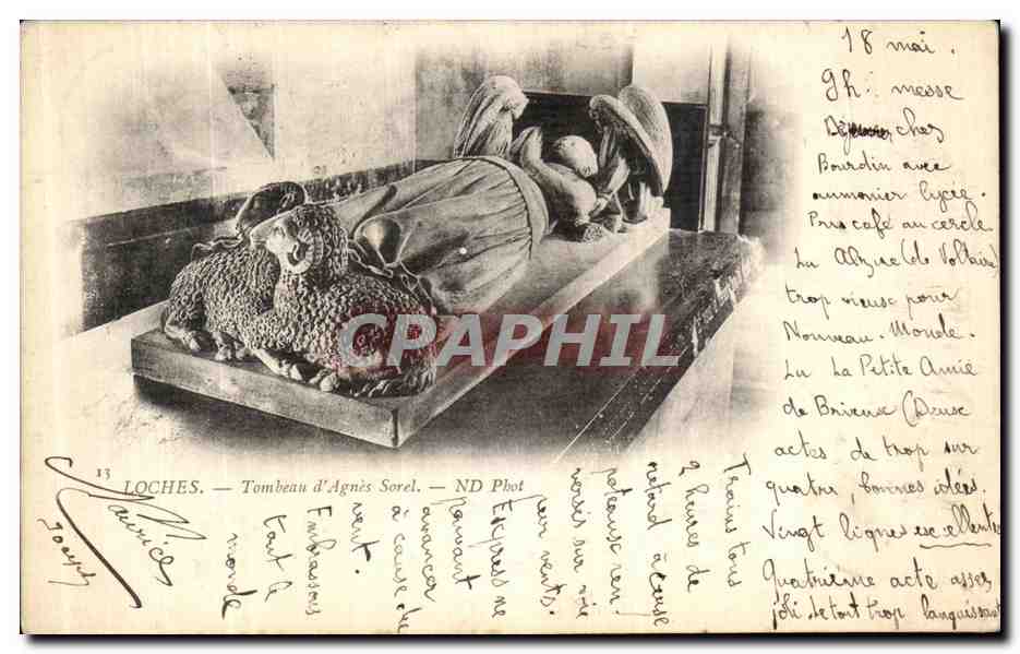 CPA Loches Tombeau d Agnes Sorel