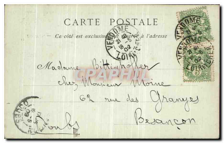 CPA Loches Tombeau d Agnes Sorel — Rückseite