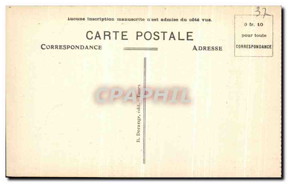 CPA Loches Chateau Royal Le tombeau d Agnes Sorel — Rückseite
