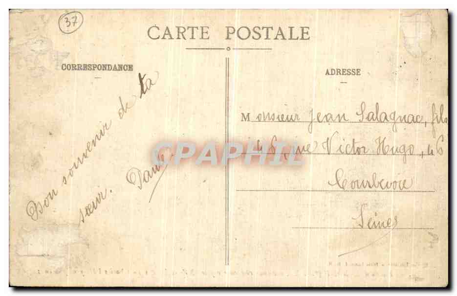 CPA Amboise Le Chateau anciene residence royal — Rückseite