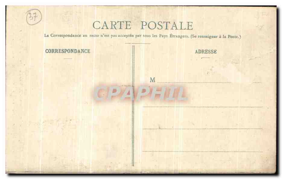 CPA Amboise Le Chateau Porte de l ancien Jeu de Paume — Rückseite