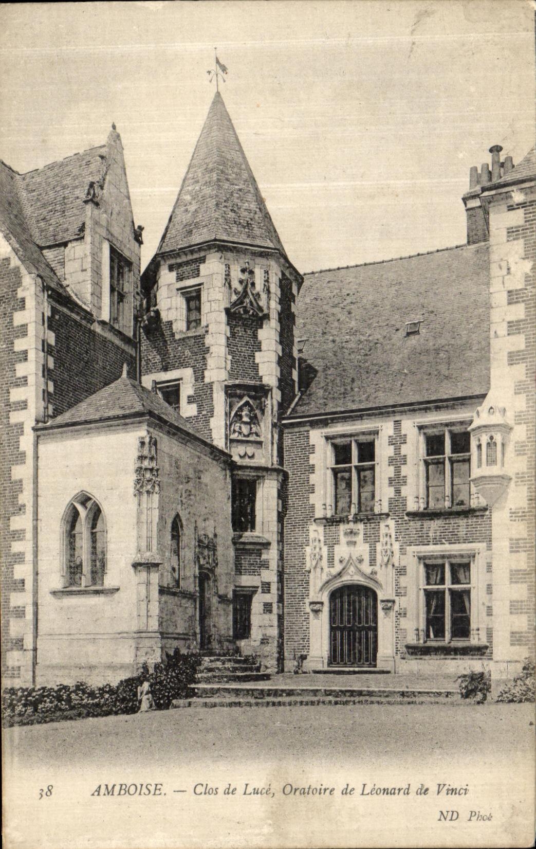 CPA Amboise Close de Luce Oratoire de Leonard de Vinci