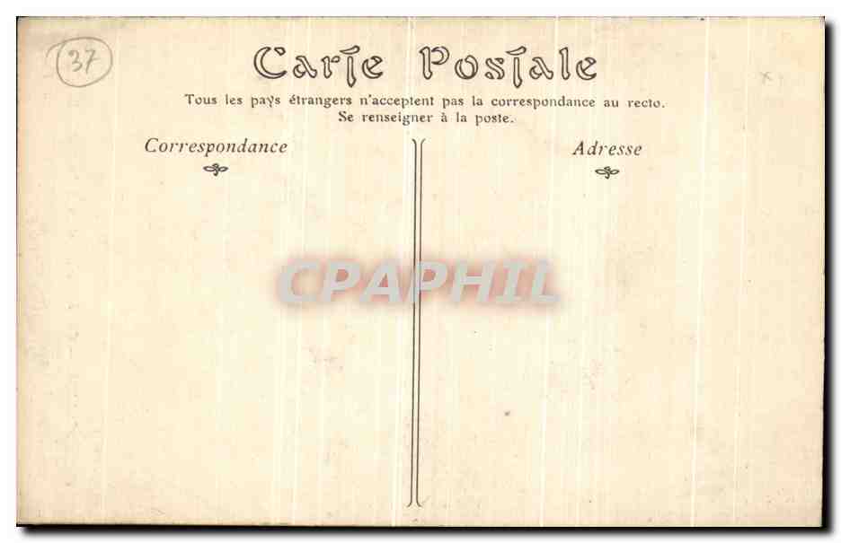 CPA Amboise Close de Luce Oratoire de Leonard de Vinci — Rückseite