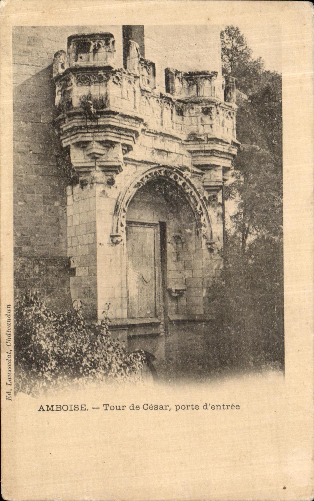 CPA Amboise Tour de Cesar porte d entree