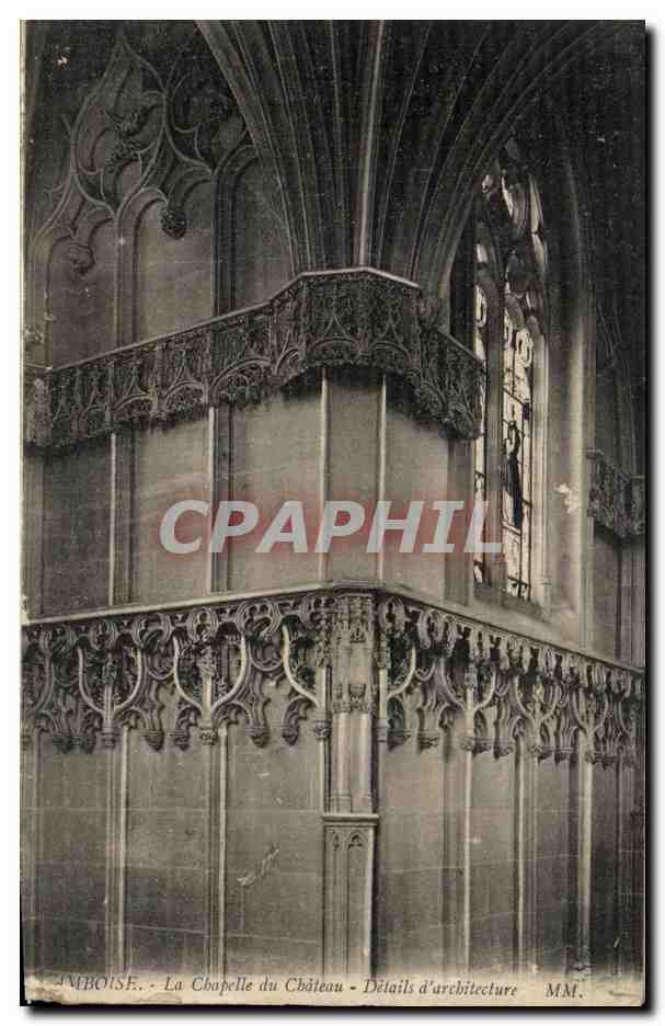CPA Amboise Le Chapelle du Chateau Details d architecture