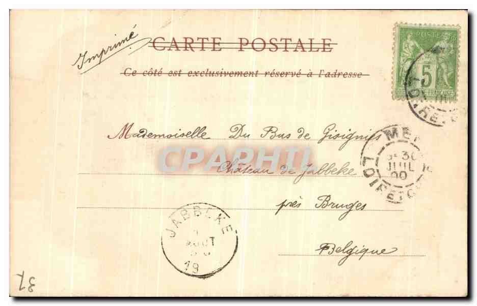 CPA Amboise La Chapelle la Tour de Cesar — Rückseite