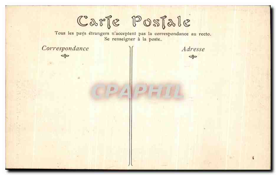 CPA Amboise Hotel de Ville Cheminee du Salon de Reception — Rückseite