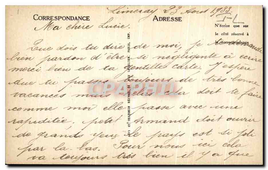 CPA Amboise Vue sur la Chapelle du Chateau — Rückseite