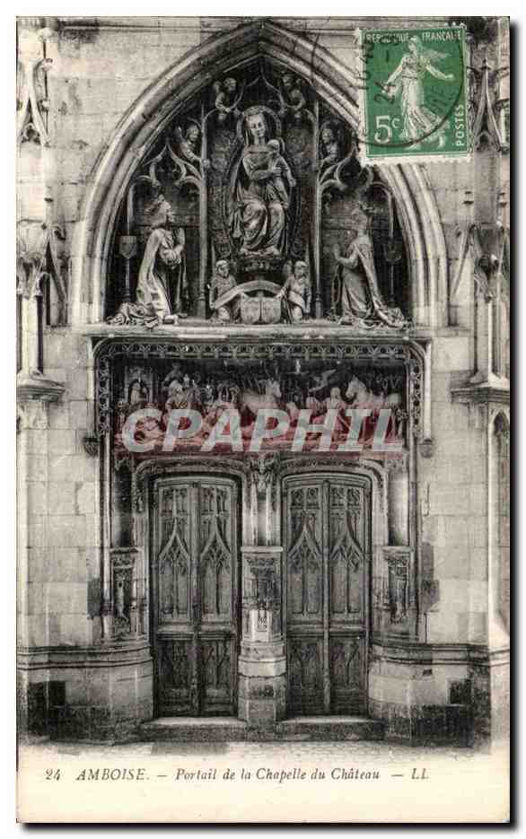 CPA Amboise Portail de la Chapelle du Chateau