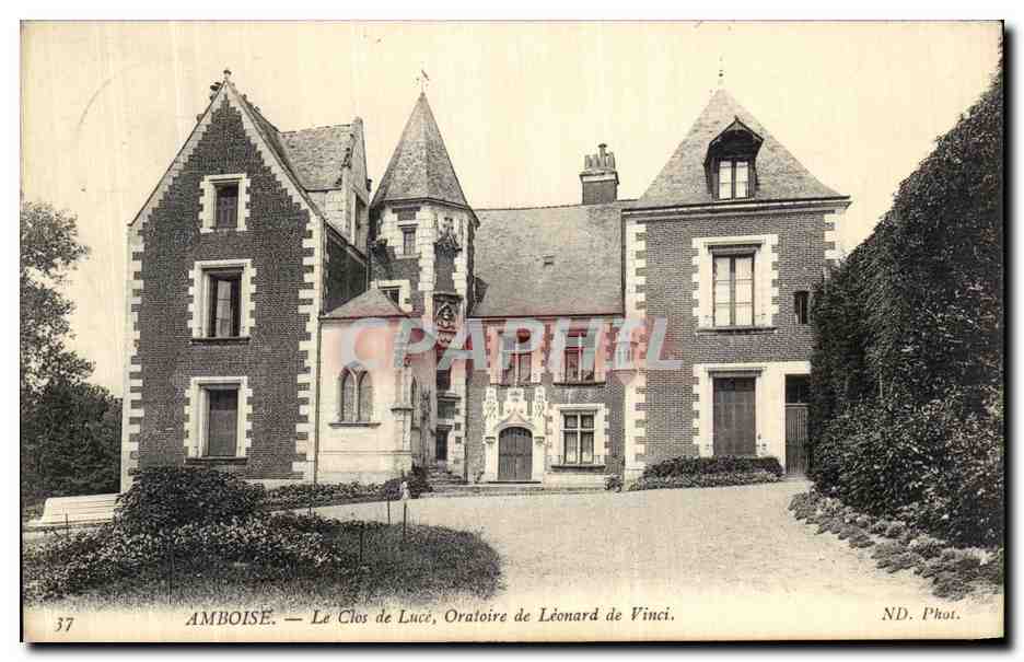 CPA Amboise Le Clos de Luce Oratoire de Leonard de Vinci