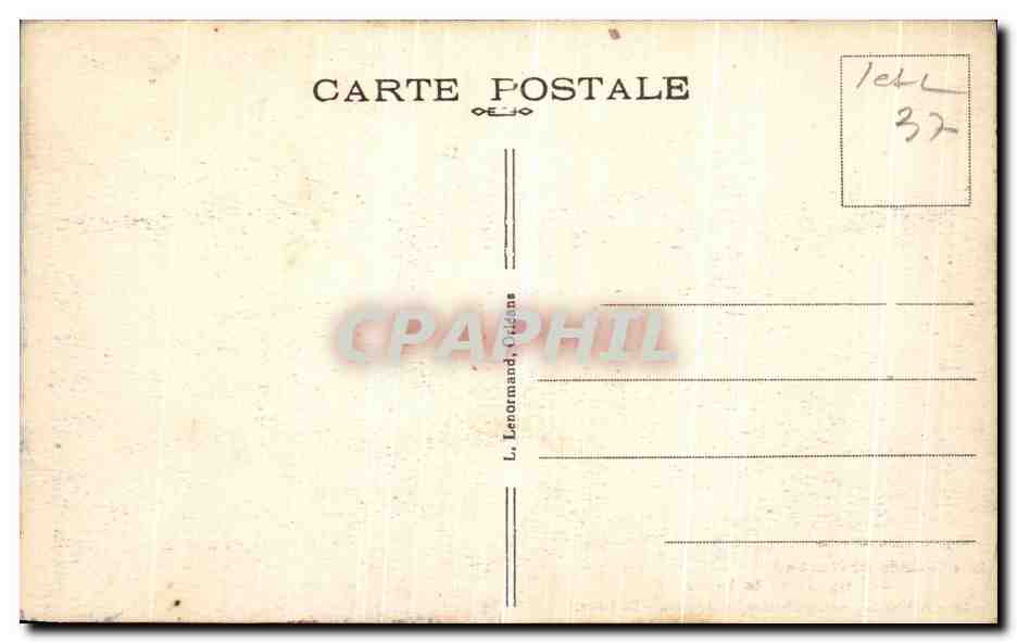 CPA Amboise Le Chateau vu d avion La Loire — Rückseite