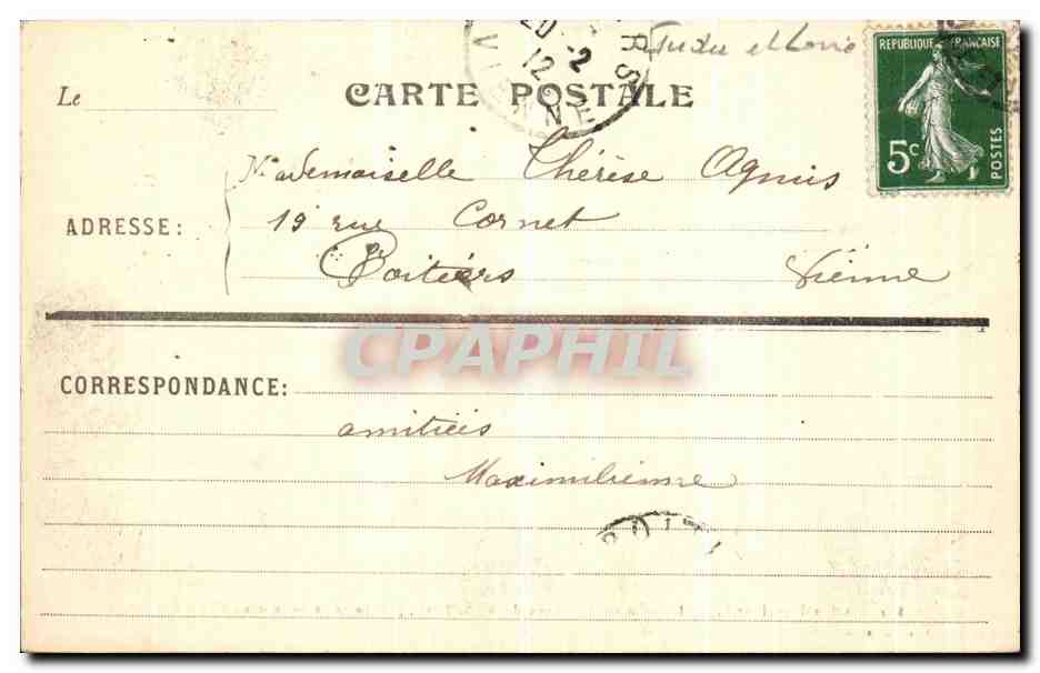CPA Amboise La Mise an Tombeau de NS JC  — Rückseite