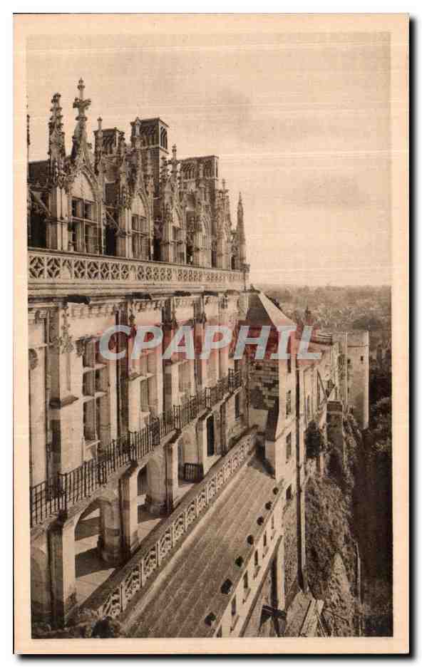 CPA Amboise Le Chateau Facade Sur la Loire