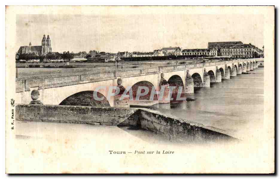 CPA Tours Pont sur la Loire