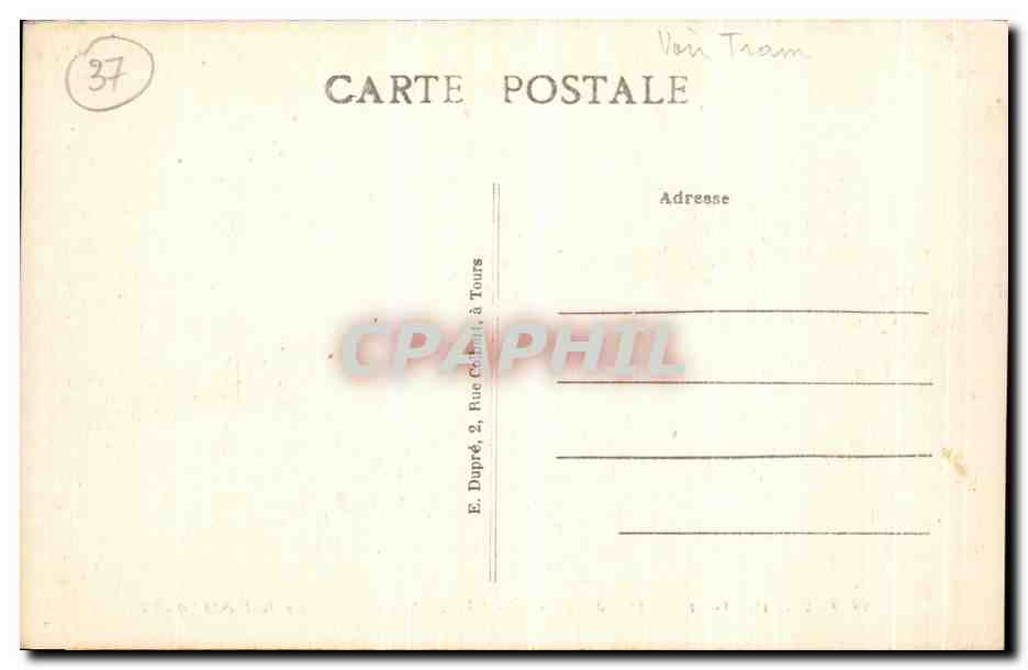 CPA Tours L Hotel de Ville La Place — Rückseite
