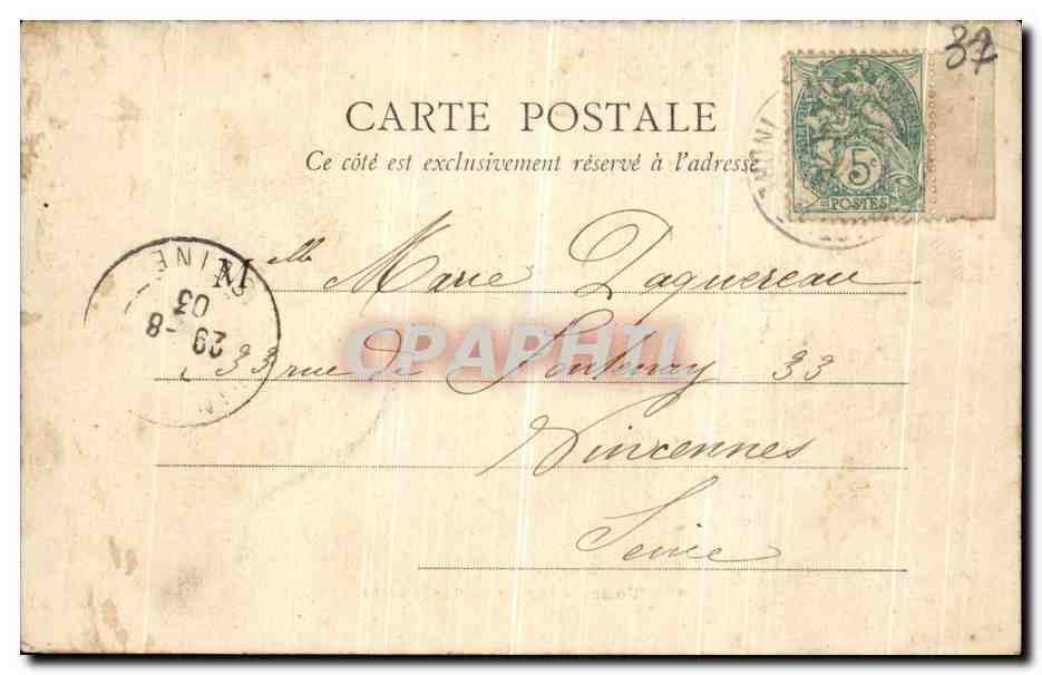 CPA Tours Portail de l Archeveche Enfants — Rückseite