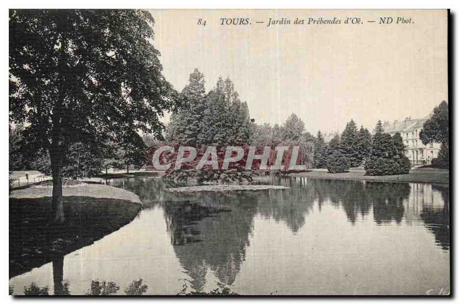 CPA Tours Jardin des Prebendes d Oe