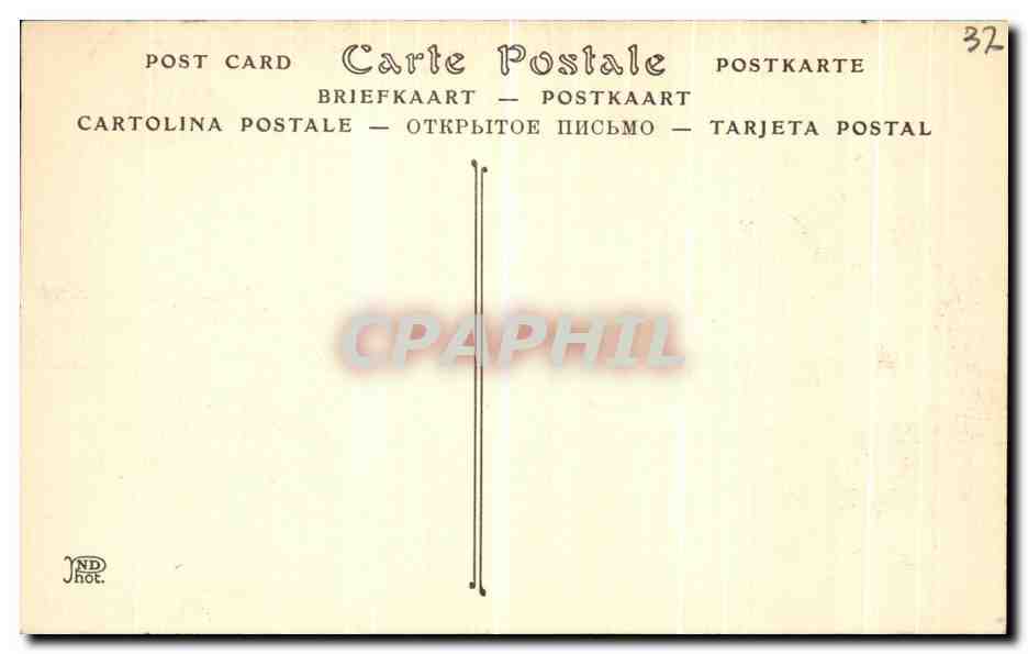 CPA Tours Jardin des Prebendes d Oe — Rückseite