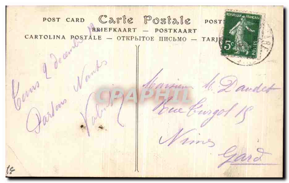 CPA Tours Maison dite de Tristan Lhermite Hotel particulier de style flamand  — Rückseite