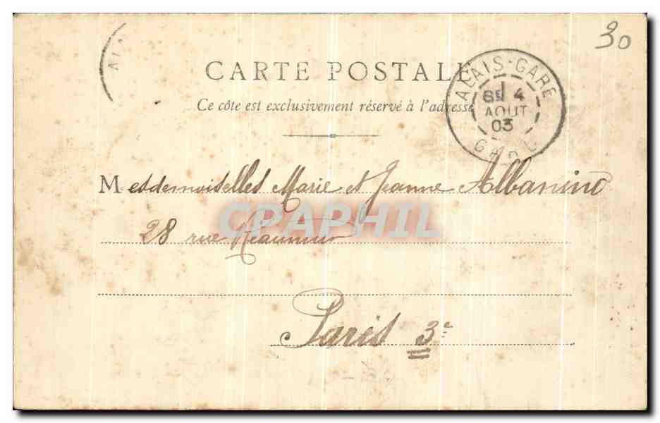 CPA Alais Pont de Rochebelle Lavandiere — Rückseite