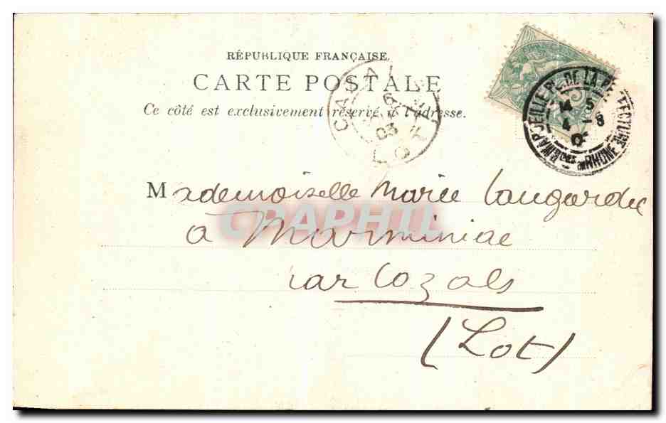 CPA Villeneuve les Avignon Les Chartreux Debris des Chapelles — Verso