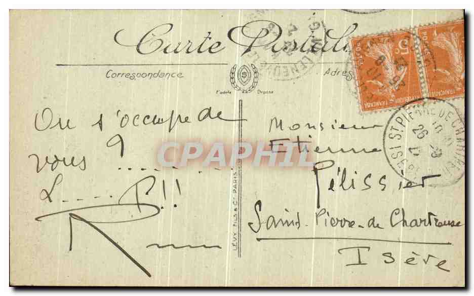 CPA Villeneuve les Avignon La Chartreuse du Val de Benediction Le Puits des Sacristains — Verso