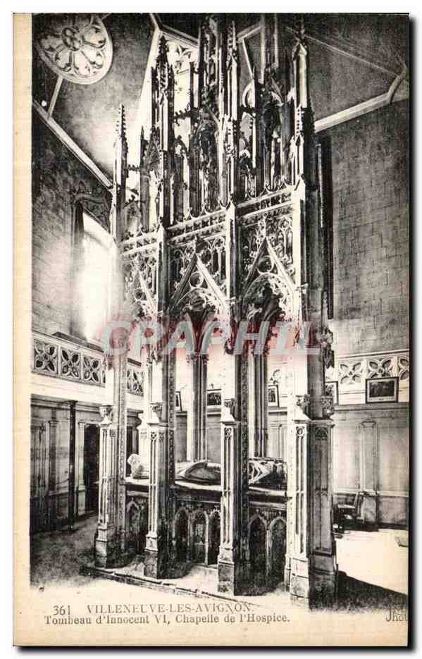 CPA Villeneuve les Avignon Tombeau d Innocent Chapelle de L Hospice 