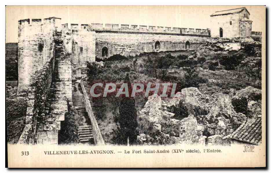 CPA Villeneuve les Avignon Le Fort Saint Andre L Entree
