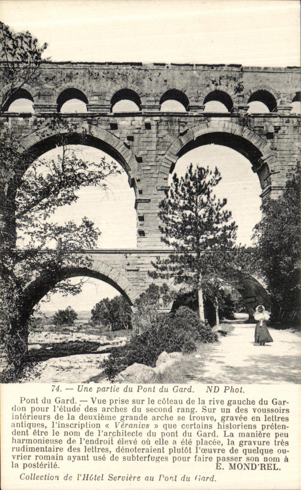 CPA Une Partie du Pont du Gard