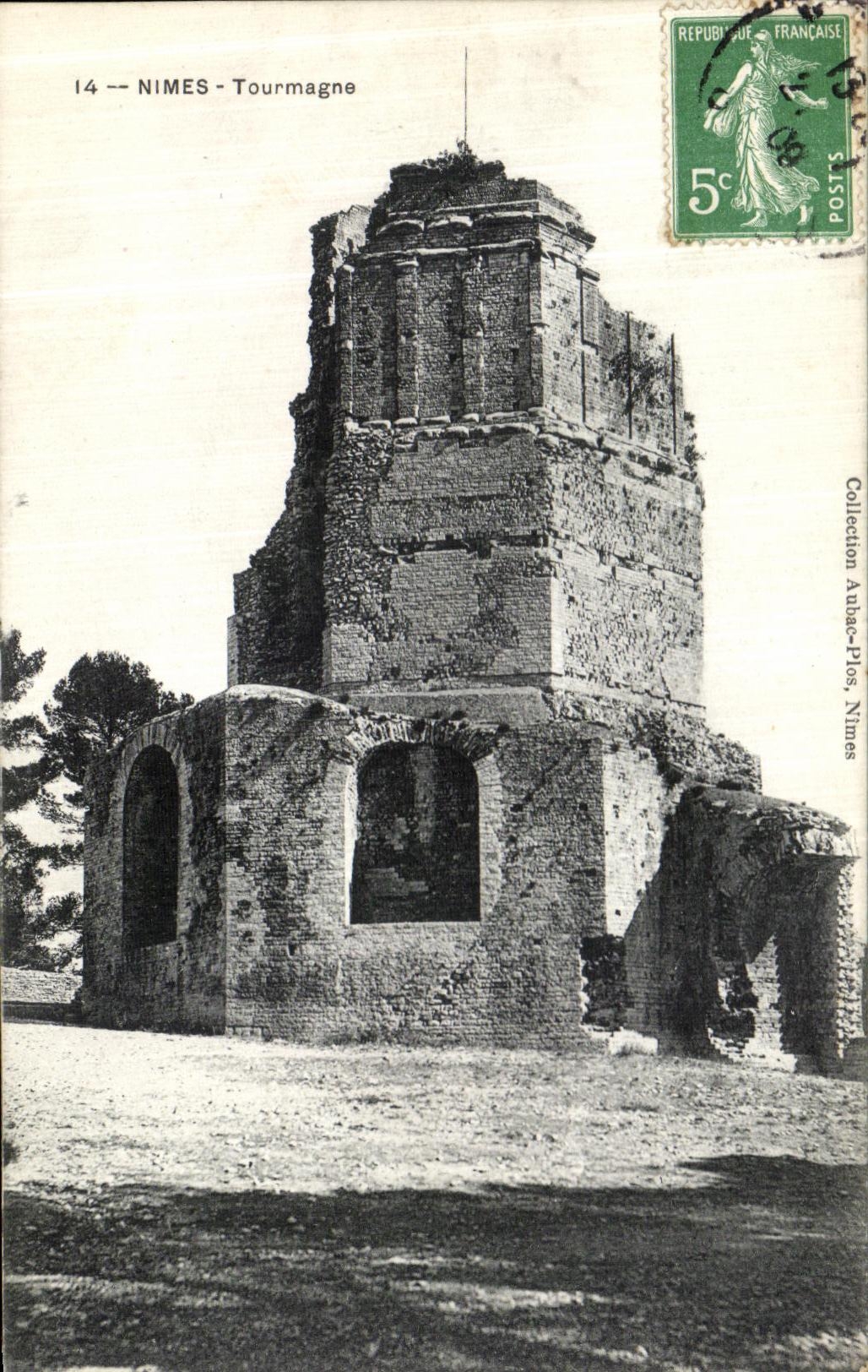 Nîmes - Tourmagne — ruines d'un ancien édifice — Collection Ambae-Plos, Nîmes