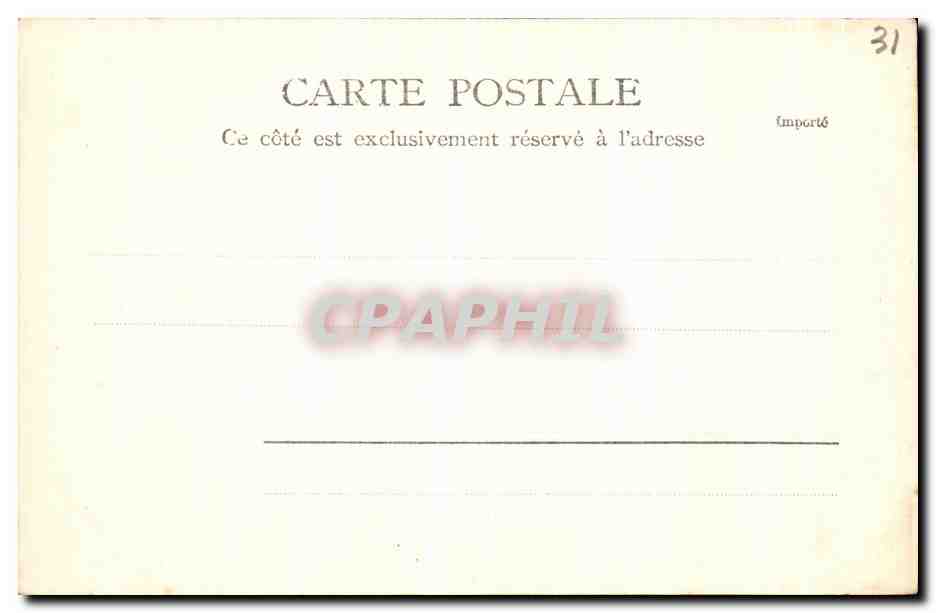 CPA Pyrenees Luchon Paysan des Environs de la Vallee de Luchon Folklore — Rückseite