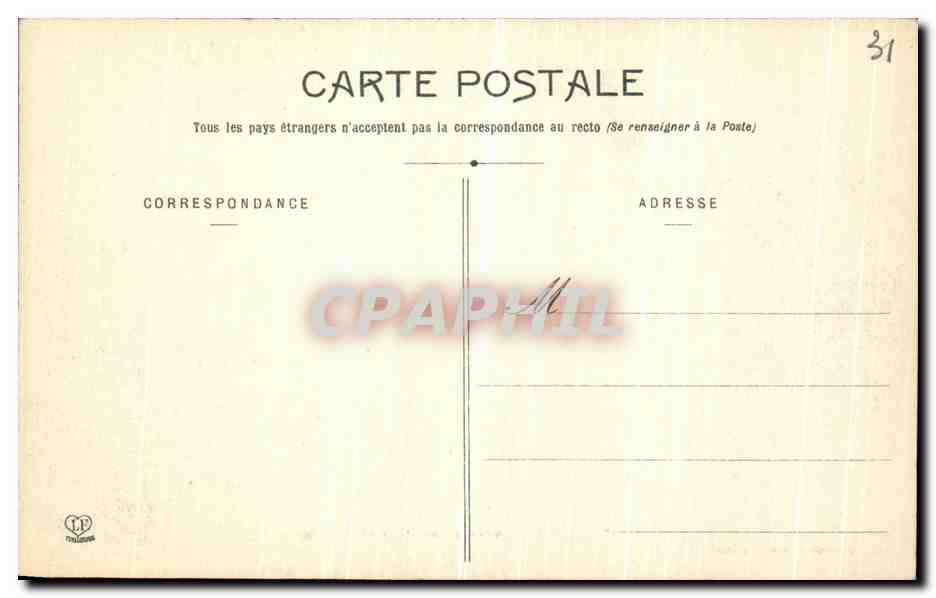 CPA Toulouse Cryptes De L Eglise St Sernin  — Verso