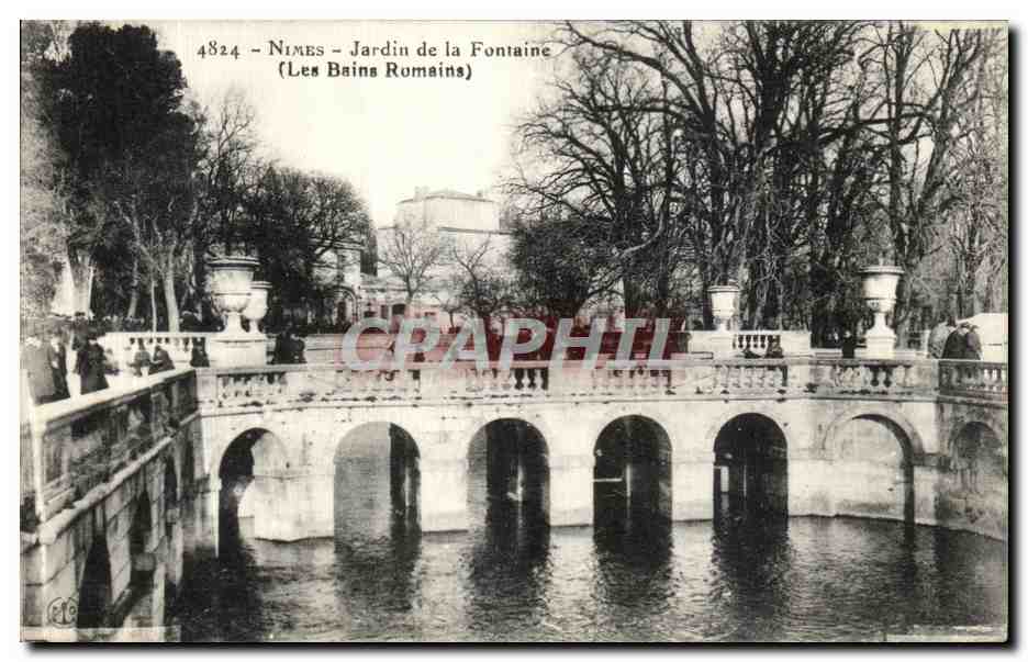 Nîmes - Jardin de la Fontaine (Les Bains Romains) — éditeur non identifié, n° de série 4824