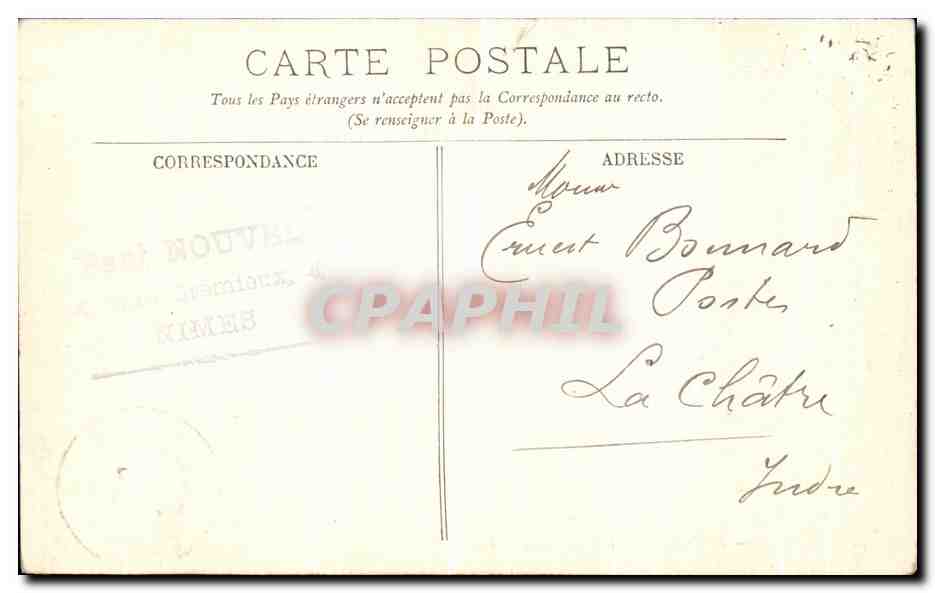 Nîmes — Le Gardon au Pont du Gard — LL. — N°50 — Reverso