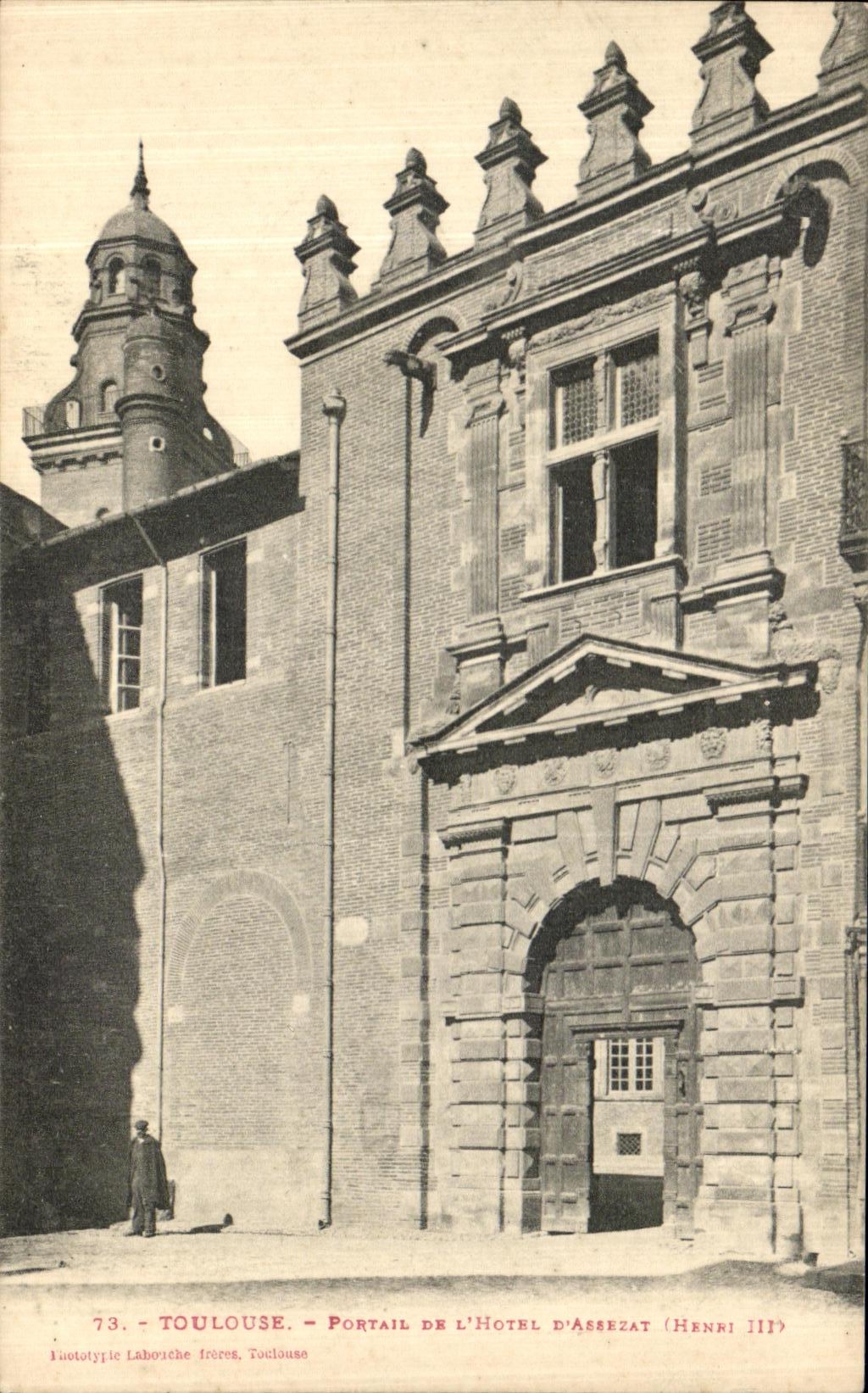 Toulouse - Portail de l'Hôtel d'Assézat (Henri III) — Phototypie Laboische frères, Toulouse, n°73