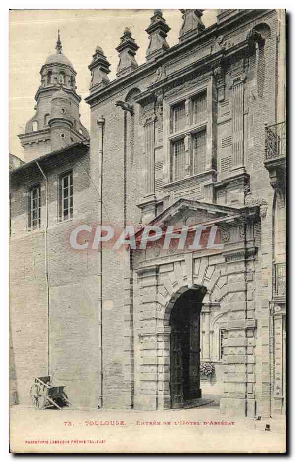 CPA Toulouse Entree De l Hotel D Assezat