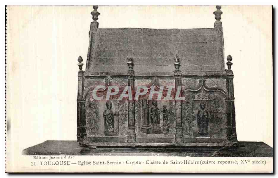 CPA Toulouse Eglise Saint Sernin Crypte Chasse de saint Hilaire 