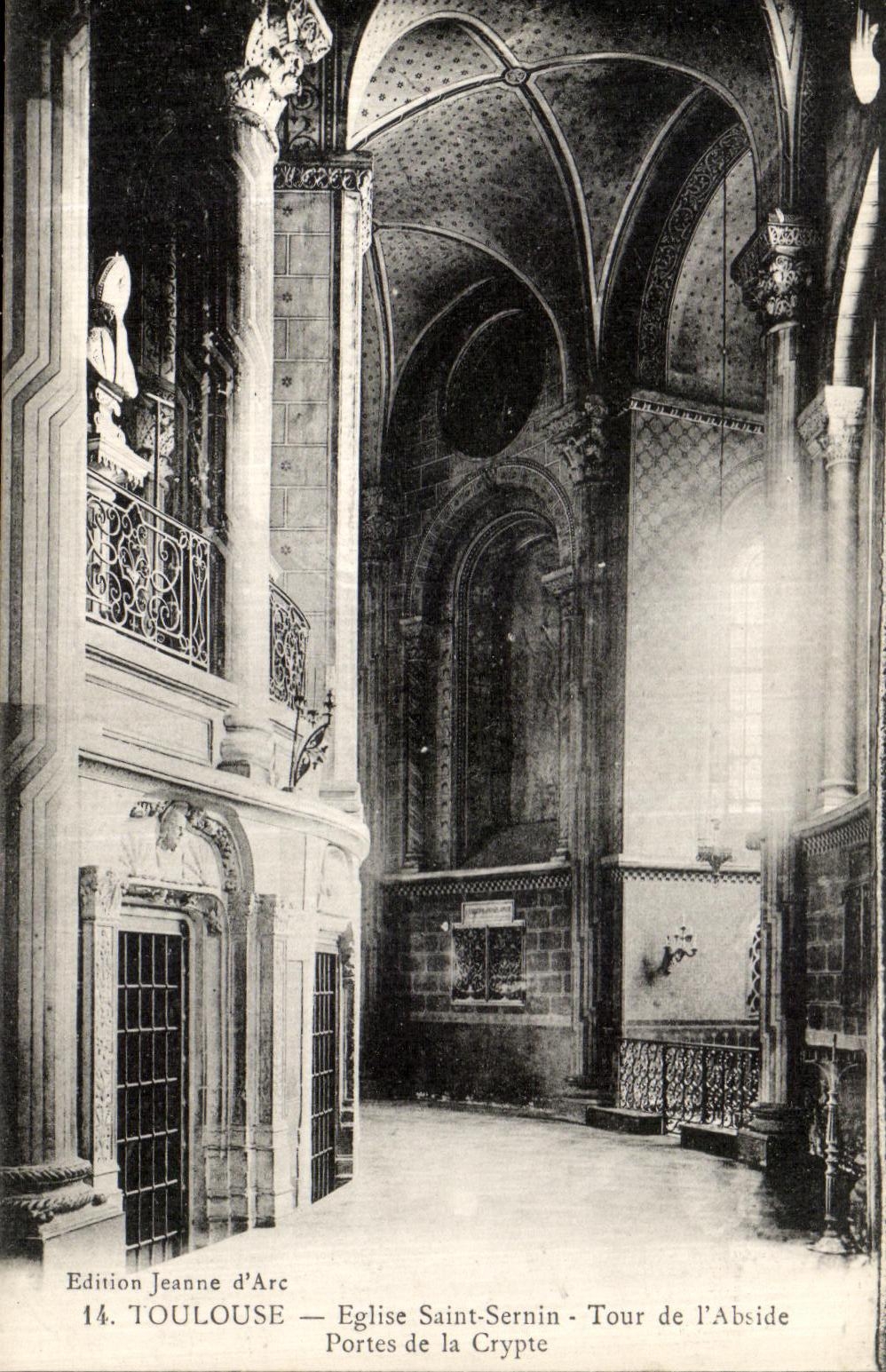 Église Saint-Sernin - Tour de l'Abside, Portes de la Crypte — Édition Jeanne d'Arc, n°14