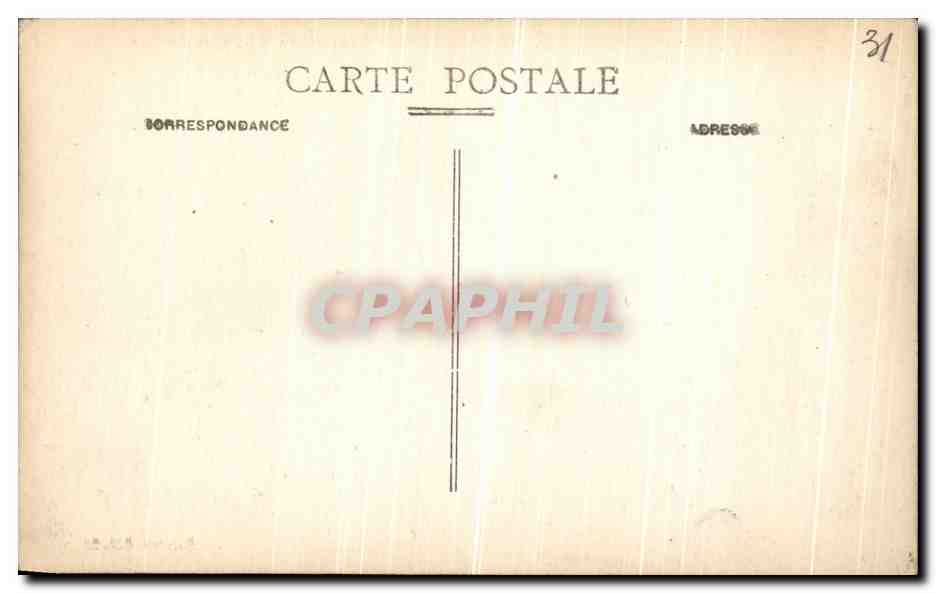 Toulouse - Le Capitole et le Square du Capitole — éditeur non identifié, n° de série 7 — Verso