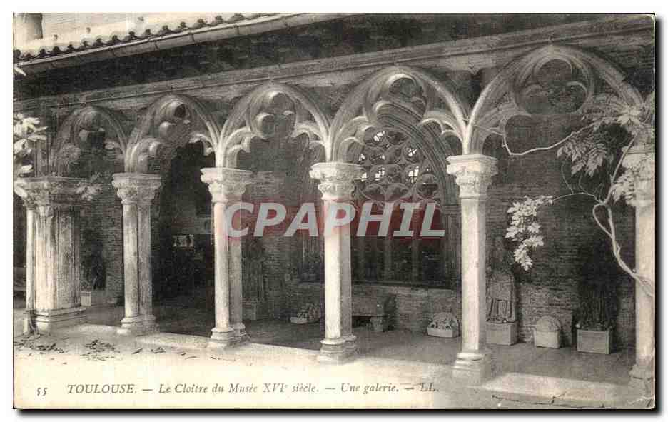 Toulouse — Le Cloître du Musée, XVIe siècle — Une galerie — LL