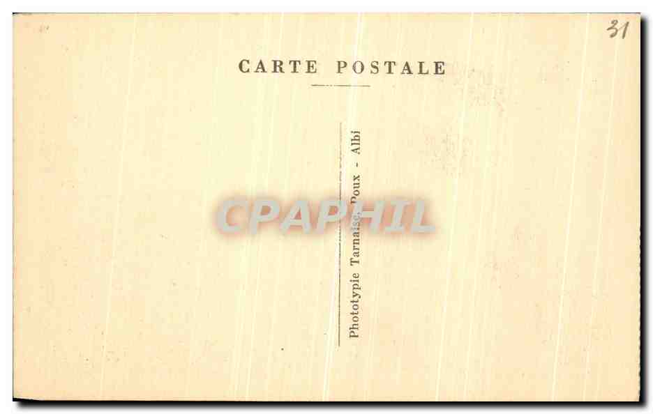 CPA Toulouse Basilique et Place Saint Sernin  — Verso