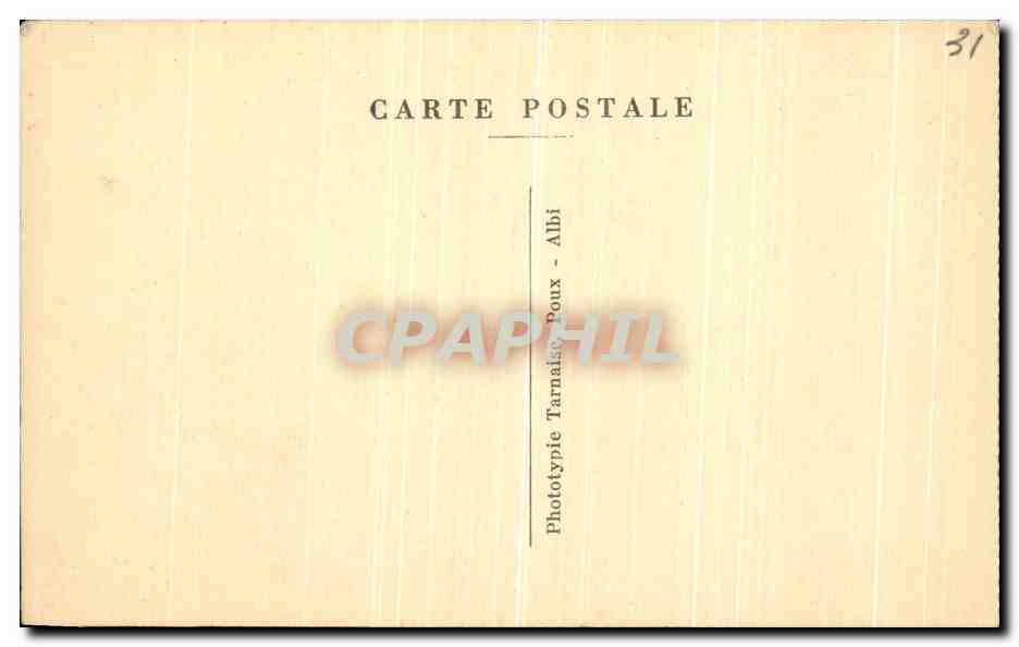 CPA Toulouse Abside de la Basilique Saint Sernin — Verso