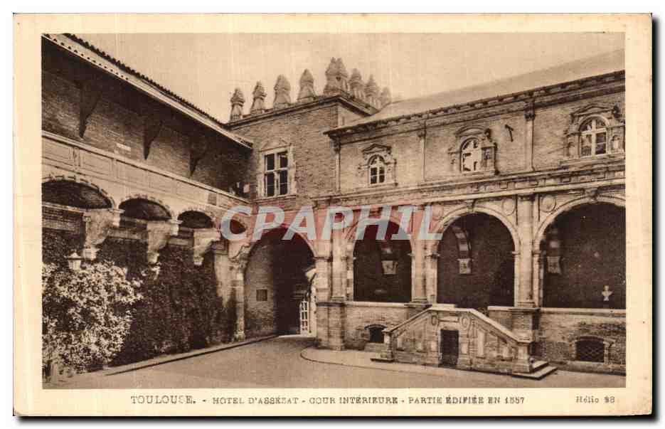 CPA Toulouse Hotel D Assezat Cour Interieure Partie Edifiee En 1557